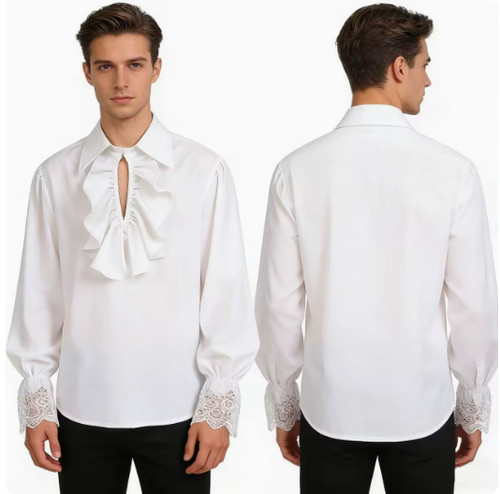 Mens medieval gothic shirt - medieval,