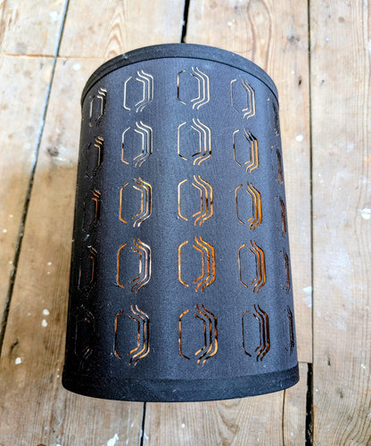 Ikea black copper metal drum - &,