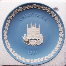 WEDGWOOD Jasper Ware - " Guidhall London " Christmas 1987