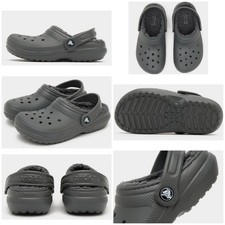 Crocs Lined Clog K Children - Dark Grey - Size UK J2/EUR 33-34 New