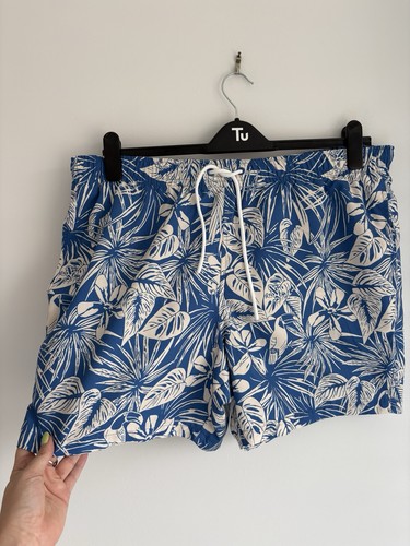 Blue white floral - blue, &