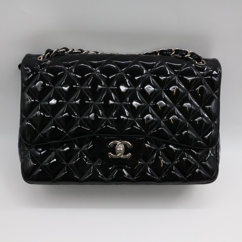 Chanel double classic patent - double,