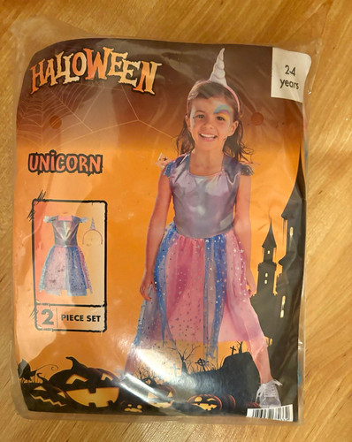 Girls unicorn halloween fancy - unicorn,