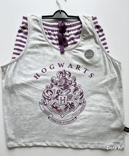 Hogwarts top and shorts pyjama - top,