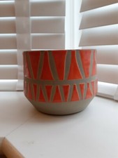 Orange Grey Stone Cachepot World Menagerie Plant Pot Planter