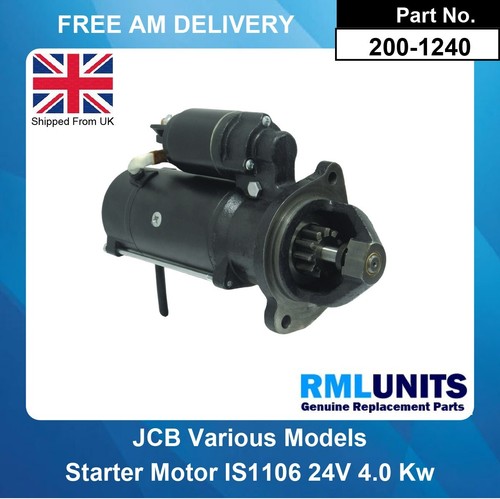 Starter motor for jcb - starter, is1106