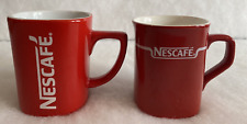 KitKat Coffee Mugs 2 x Red Square Style Nestle Vintage - 1 Large 1 Small