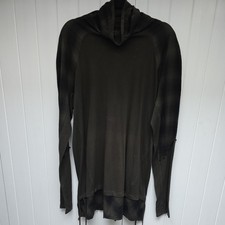 Andrea Ya’aqov mens Distressed t shirt, Vintage Designer size L cowl neck