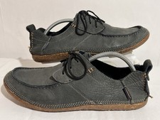 Hush Puppies Profile Wallaby Shoes UK 11 Blue Leather Lace Up H102487