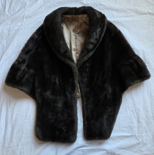 Vintage brown stole - stole,, cape