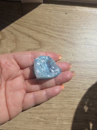 Raw natural aquamarine crystal - natural,