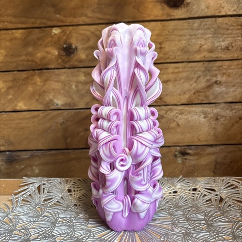 Beautiful hand carved candle - hand,