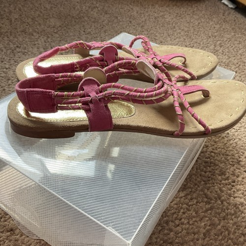 Topshop pink suede leather