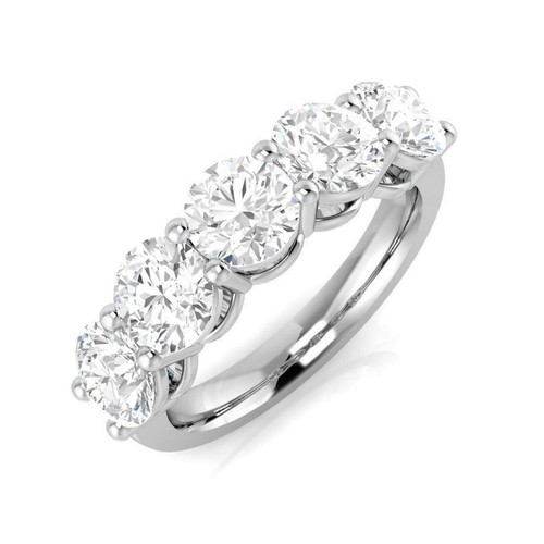 Round lab grown diamond - lab-grown, five