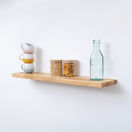 Solid oak floating shelf - solid,