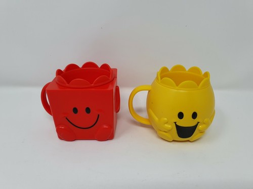 Men plastic cups yellow - mr,