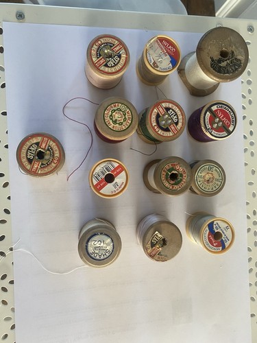 Vintage wooden cotton - 13, reels