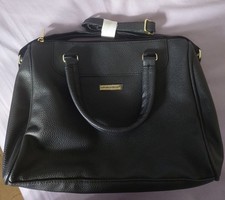 Nathalie Andersen Black Bowling Bag with Shoulder Strap New Without Tags