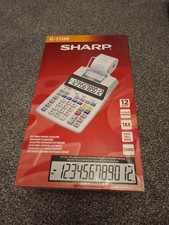 Sharp EL1750V Electronic Printing Calculator, 2-Color, 12-Digit Display