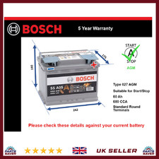 AGM Car Battery fits MG MG ZS