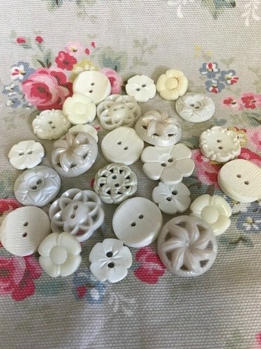 White vintage flower - white,