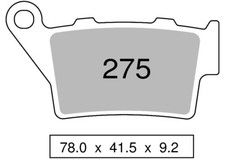 Organic rear brake pair pads KTM 125 LC2 125 1998  TROFEO