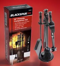 Fire Companion Set Fireside Cast Iron Poker Brush Tongs Shovel Fireplace Tools