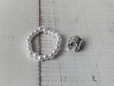 Barbie Doll Pearl Bead Necklace & Bracelet Jewellery Set Accessories (A3)