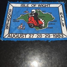 Isle Of Wight Scooter Rally Patch 1983
