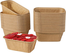 Mini Loaf Cake Cases 50 Pcs