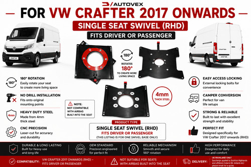 Camper single seat swivel - camper,