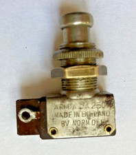 VINTAGE ARROW Foot Switch Heavy Duty Momentary Single Pole Arrow MADE IN ENGLAND