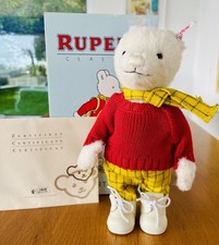 🐻 Steiff 653568 Rupert Bear Series White Alpaca Limited Edition boxed