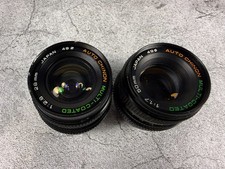 2x Auto Chinon Lens 50mm F/1.7