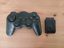 Black wireless game controller - game,