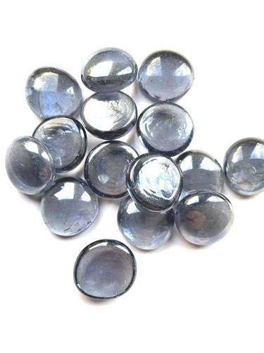 Decorative round glass - glass, pebbles