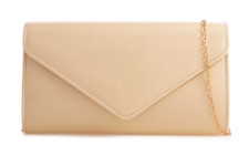 Women's Plain Patent Clutch Bag Evening Party Ladies Fashion Purse 28 Colors UK