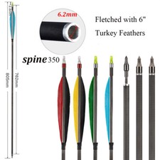 30" Carbon Arrows with 6" Real