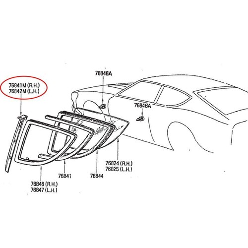 Datsun 240z rear quarter - datsun,
