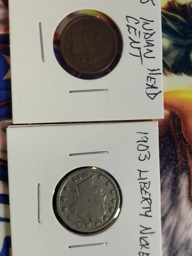 Lot two coins 1903 liberty - of,