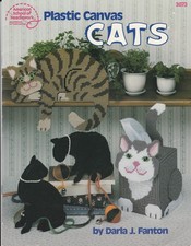 Plastic canvas cats animal - cats,