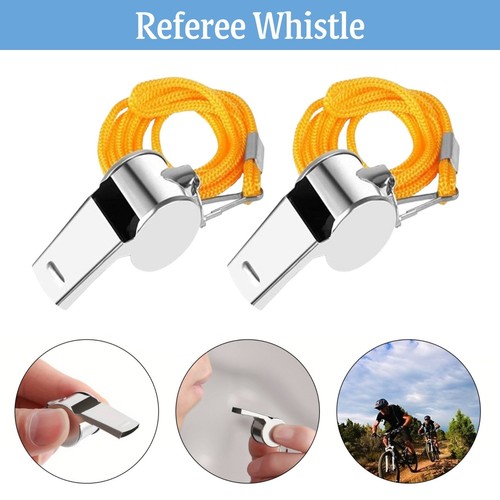 Metal sports whistle with - x,