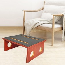 Foldable Wooden Footstool Bedside Step Stool Multipurpose Trendy 150 kg Load