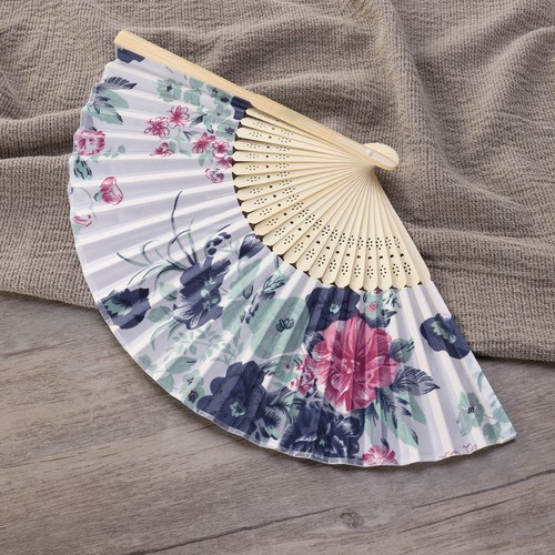 Silk folding fan japanese - silk,