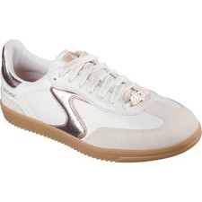 Skechers HotShot Cool Glow Womens Ladies Retro White Rose Trainers Size 4-8