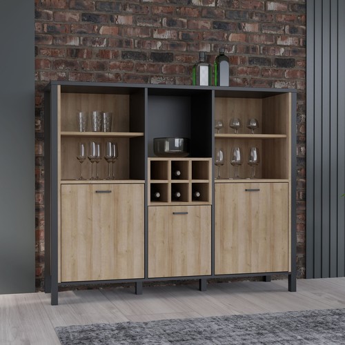 High rock wide sideboard - rock,