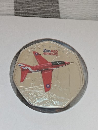 2024 raf 50p coin red - 2024,