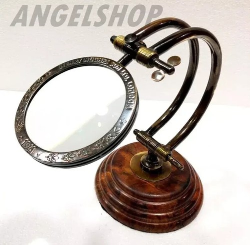 Brass magnifying glass with - brass,