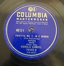 HAROLD SAMUEL  / BACH partita