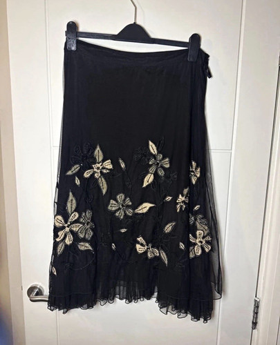 Whimsigoth y2k black chiffon - black,